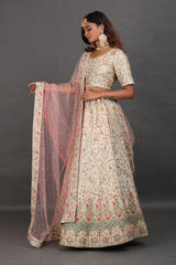 Cream Thread And Sequin LehengaIMG_9130