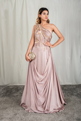 One Shoulder Draped Gown3381_video
