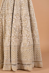 Offwhite Thread And Sequin LehengaDSC02004