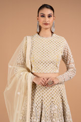 Offwhite Thread And Sequin LehengaDSC02007