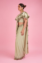 Stitched Saree With CapeDSC00151