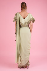 Stitched Saree With CapeDSC00157