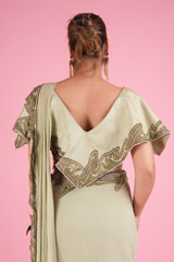 Stitched Saree With CapeDSC00158