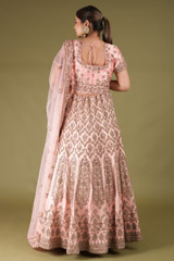 Peach Jaal  LehengaDSC05718