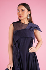 Layered Gown With Embroidered BeltDSC00116