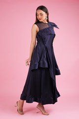 Layered Gown With Embroidered BeltDSC00119