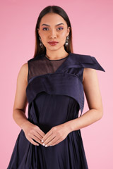 Layered Gown With Embroidered BeltDSC00121