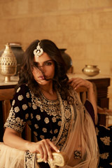 Purple Velvet  Lehenga3