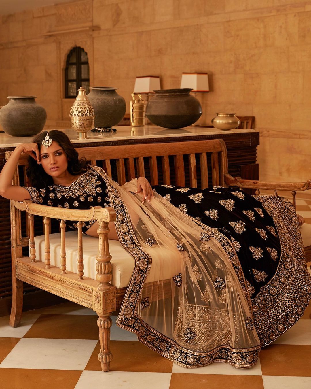 Purple Velvet  Lehenga4