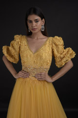 Yellow Tulle Gown_SUB8512