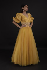 Yellow Tulle Gown_SUB8516