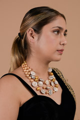 Multi String Marble Necklace Set_DTR3652