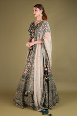 Green Floral LehengaDSC03626