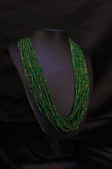 Beaded Multi String Necklace Set