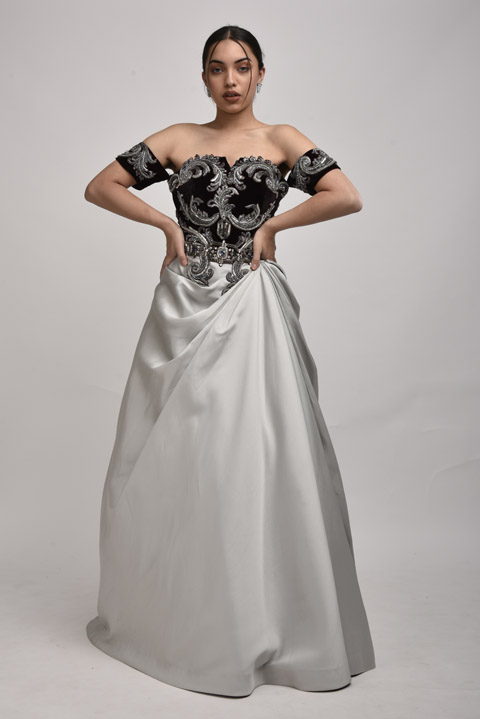 Grey Solita Gown