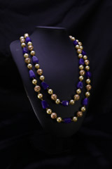 Blue Multi String NecklaceIMG_9690