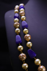 Blue Multi String NecklaceIMG_9693