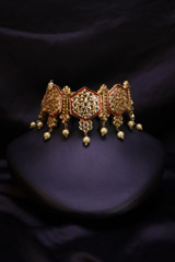 Honeycomb Kundan Choker SetIMG_0071