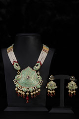 Moti Necklace with Pendant Set