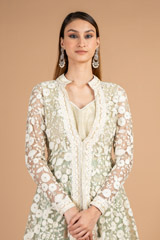 Embroidered Gown With JacketDSC08476