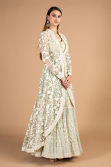 Embroidered Gown With JacketDSC08480
