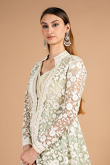 Embroidered Gown With JacketDSC08483