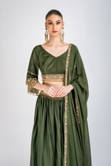 Green Embellished Lehenga_DSC4521-Edit