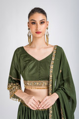 Green Embellished Lehenga_DSC4522-Edit