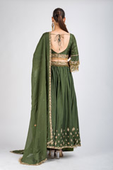 Green Embellished Lehenga_DSC4529-Edit