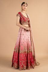 Ombre Pink Bridal Lehenga SetDSC00076