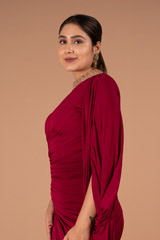 Red Saree GownDSC01173