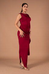 Red Saree GownDSC01177