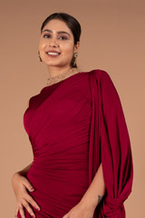 Red Saree GownDSC01187