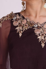 Purple Embellished Top Bottom SetIMG_0903