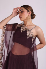 Purple Embellished Top Bottom SetIMG_0909