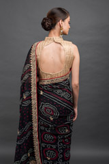 Black Bandhani Saree_DSC6569-Edit