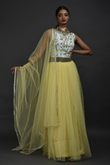 Yellow Embellished Lehenga3489_video