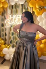 Metallic Taffeta Gown2