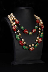 Beaded Multi String NecklaceIMG_0295