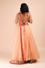 Orange mirror work LehengaIMG_8142-Edit