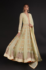 Embroidered Anarkali Set