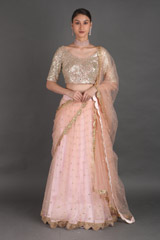 Pink Mirror Work Lehenga3510_video