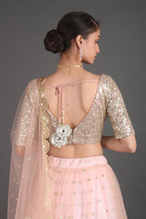 Pink Mirror Work LehengaIMG_1161