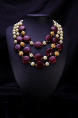 3 Layered Beaded NecklaceIMG_9665