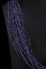 Purple Beaded Necklace SetIMG_0363