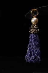 Purple Beaded Necklace SetIMG_0365