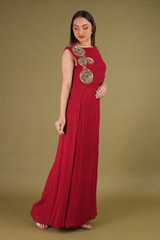 Rosewood Maroon Cape GownDSC00164