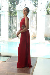 Rosewood Maroon Cape GownIMG_0612