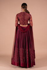 Wine Red Lehenga SetDSC08642
