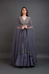 Grey Embellished Lehenga Set_DSC4366-Edit